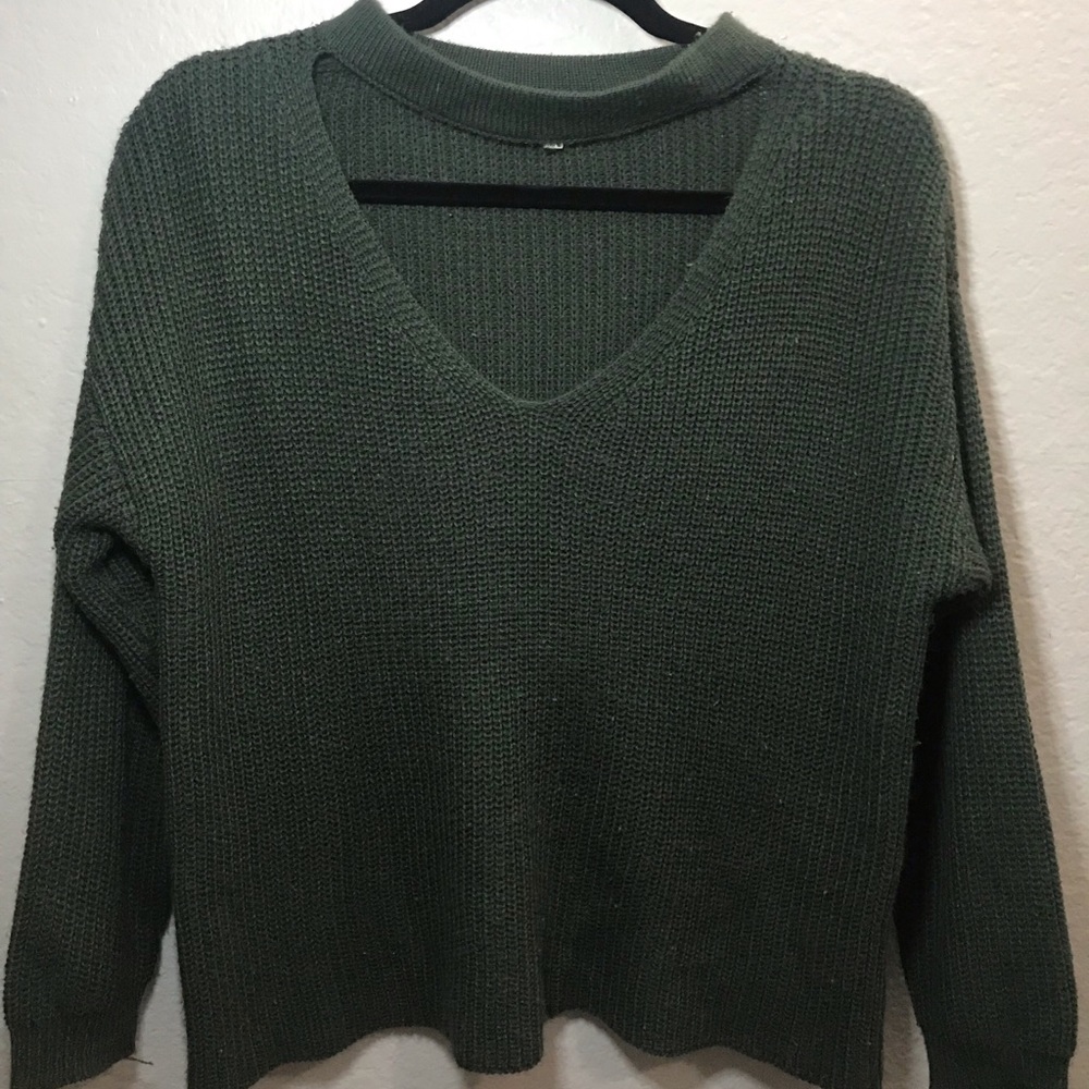 Green sweater